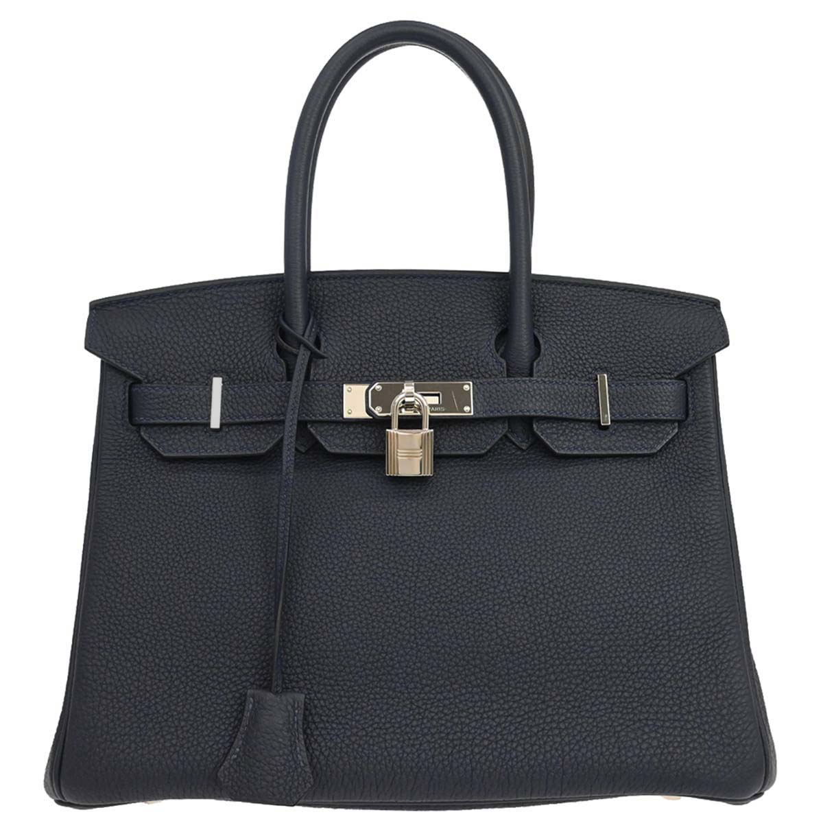 Hermes Blue Nuit Togo Birkin 30 Handbag