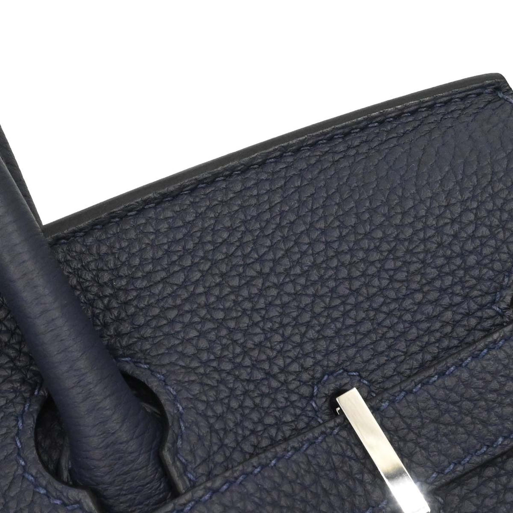Hermes Blue Nuit Togo Birkin 30 Handbag