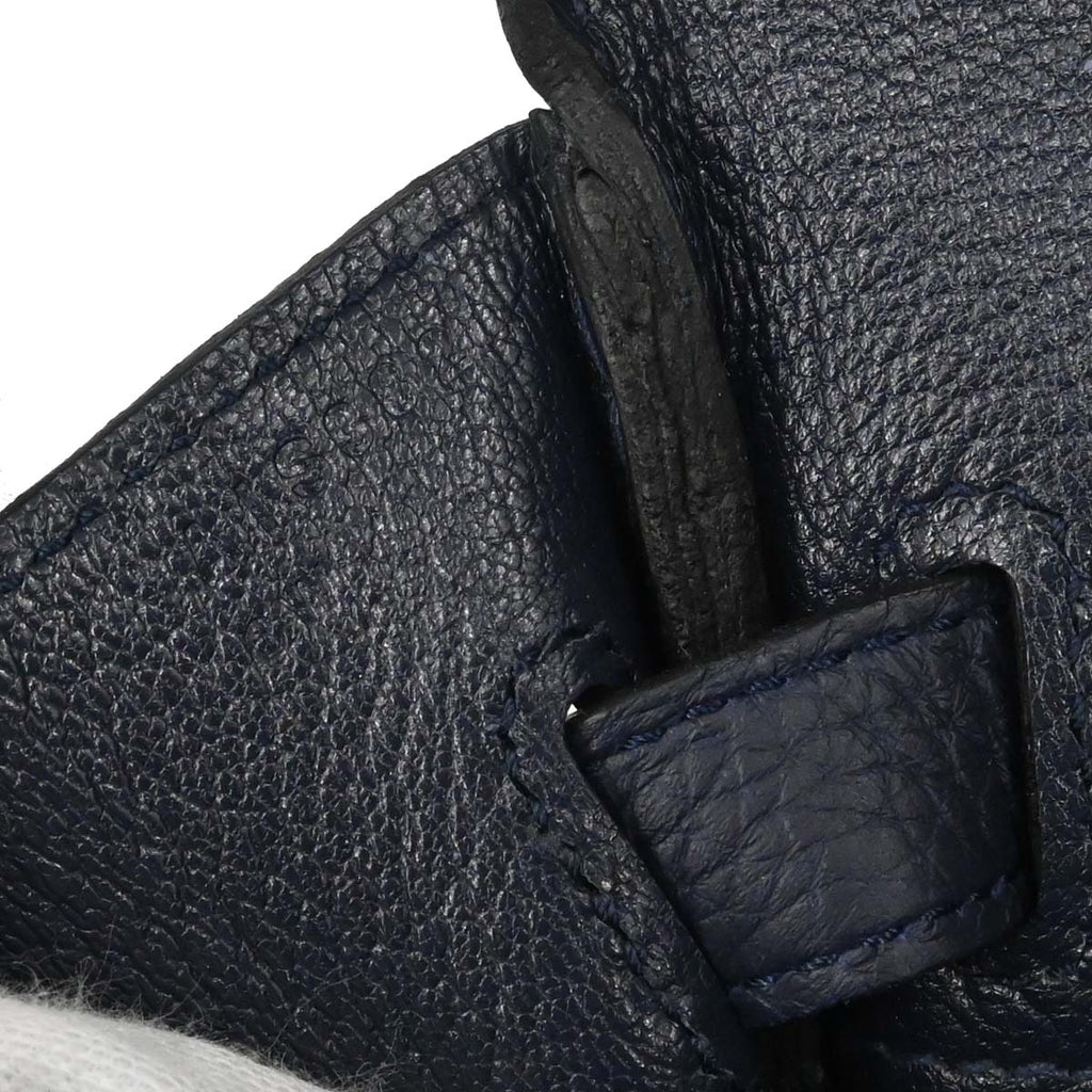 Hermes Blue Nuit Togo Birkin 30 Handbag