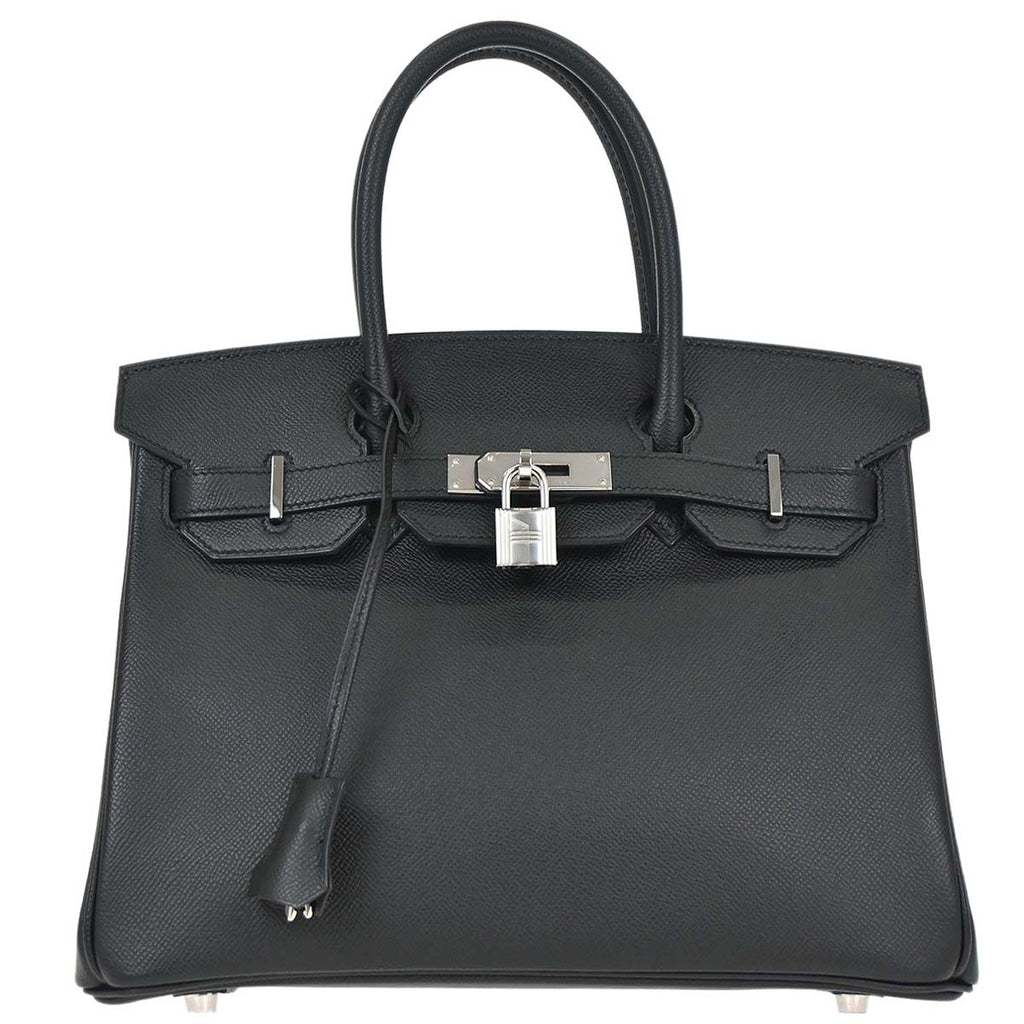 Hermes Black Epsom Birkin 30 Handbag