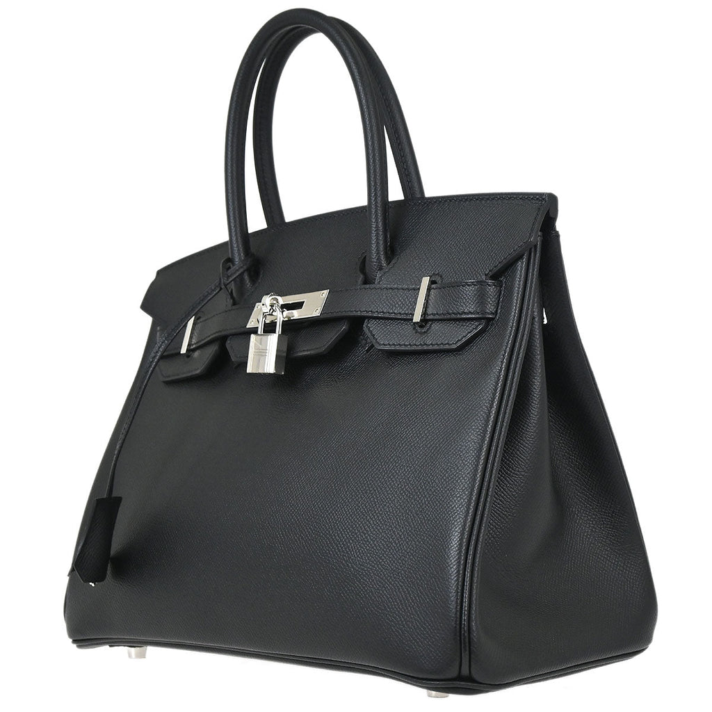 Hermes Black Epsom Birkin 30 Handbag