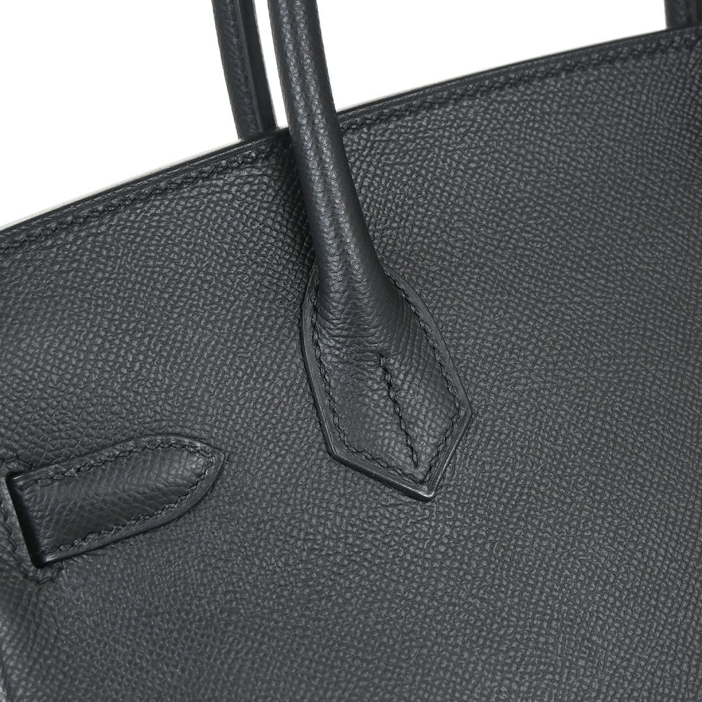 Hermes Black Epsom Birkin 30 Handbag