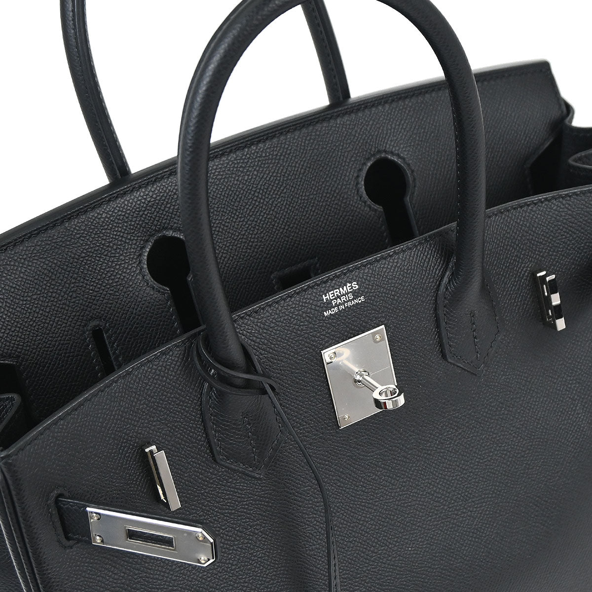 Hermes Black Epsom Birkin 30 Handbag