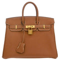 Hermes Gold Togo Birkin 25 Handbag