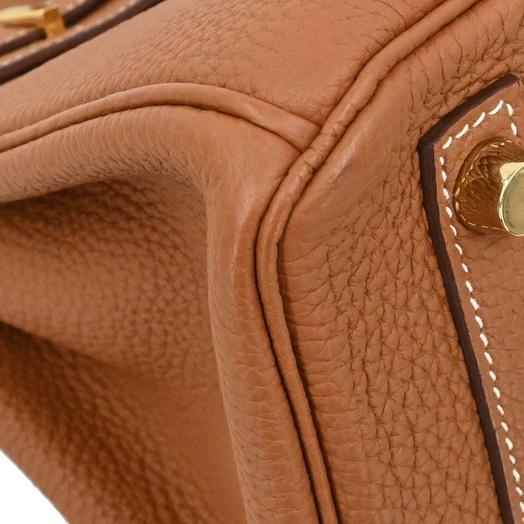 Hermes Gold Togo Birkin 25 Handbag