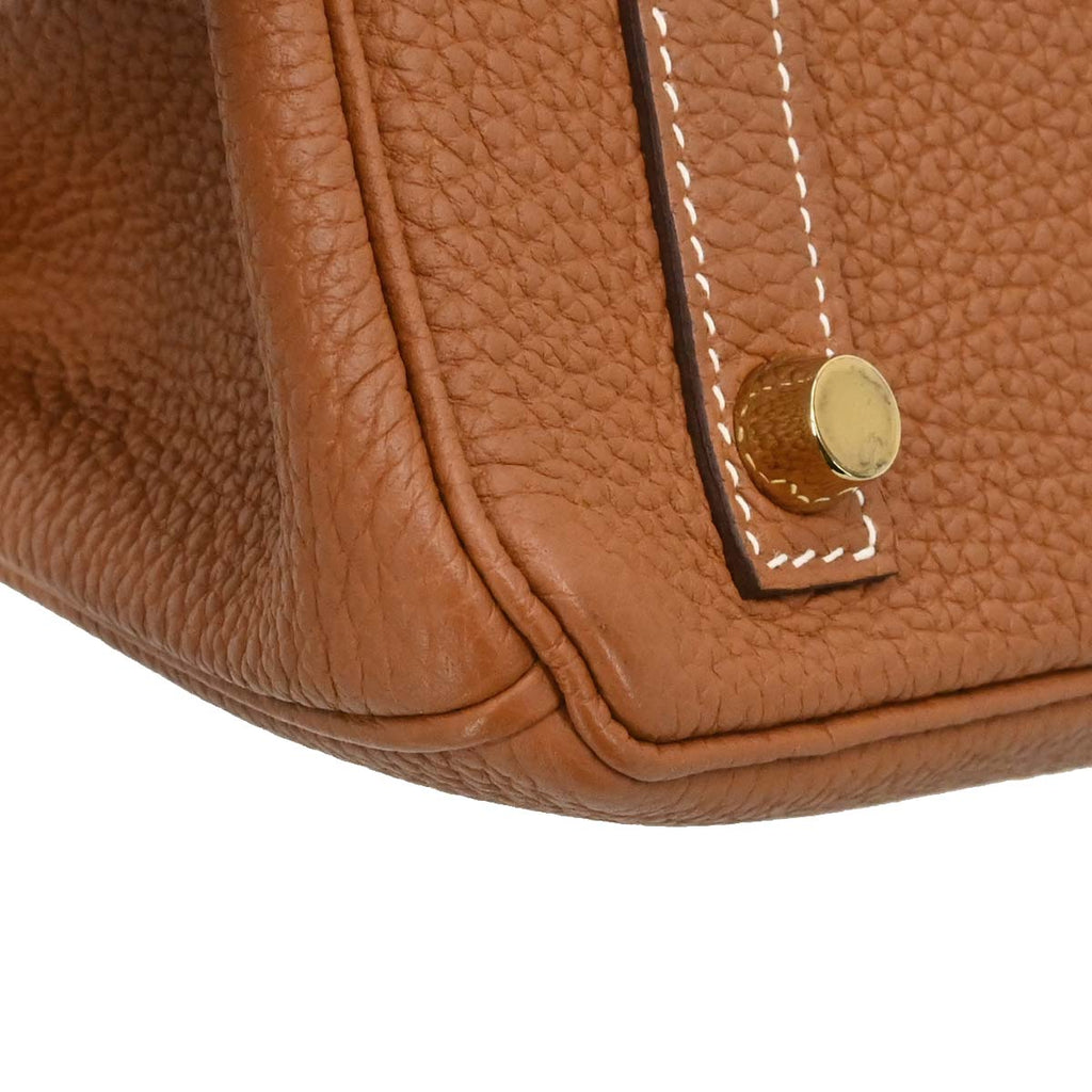 Hermes Gold Togo Birkin 25 Handbag