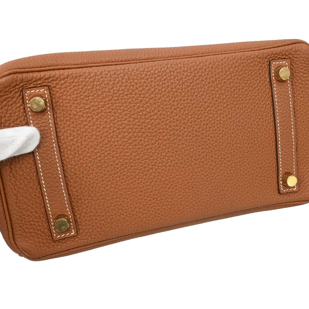 Hermes Gold Togo Birkin 25 Handbag