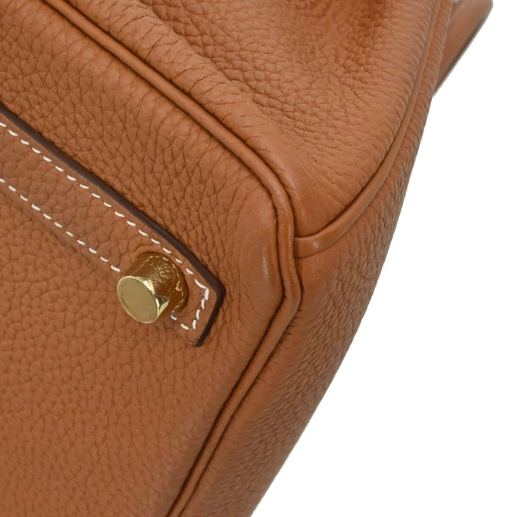 Hermes Gold Togo Birkin 25 Handbag