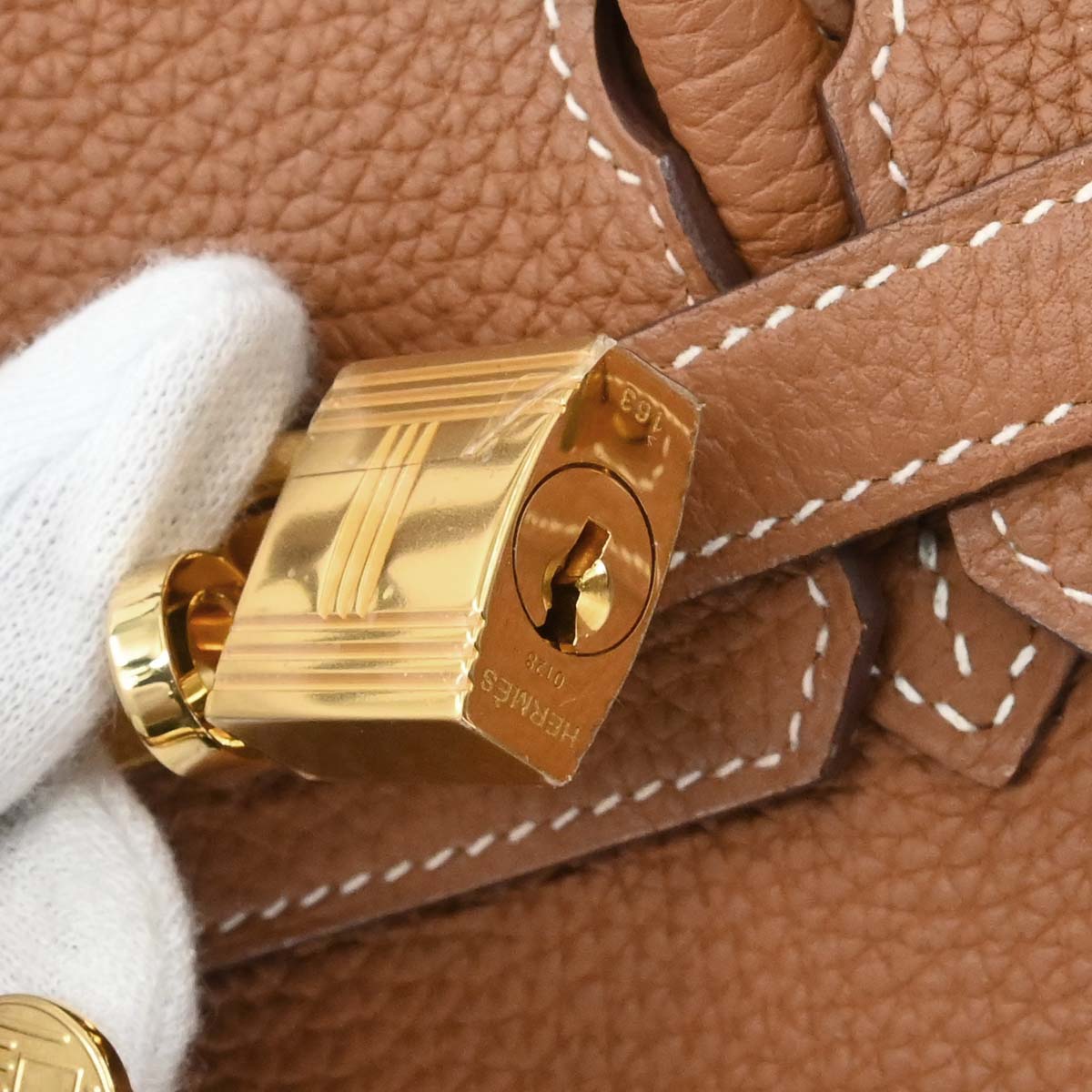 Hermes Gold Togo Birkin 25 Handbag