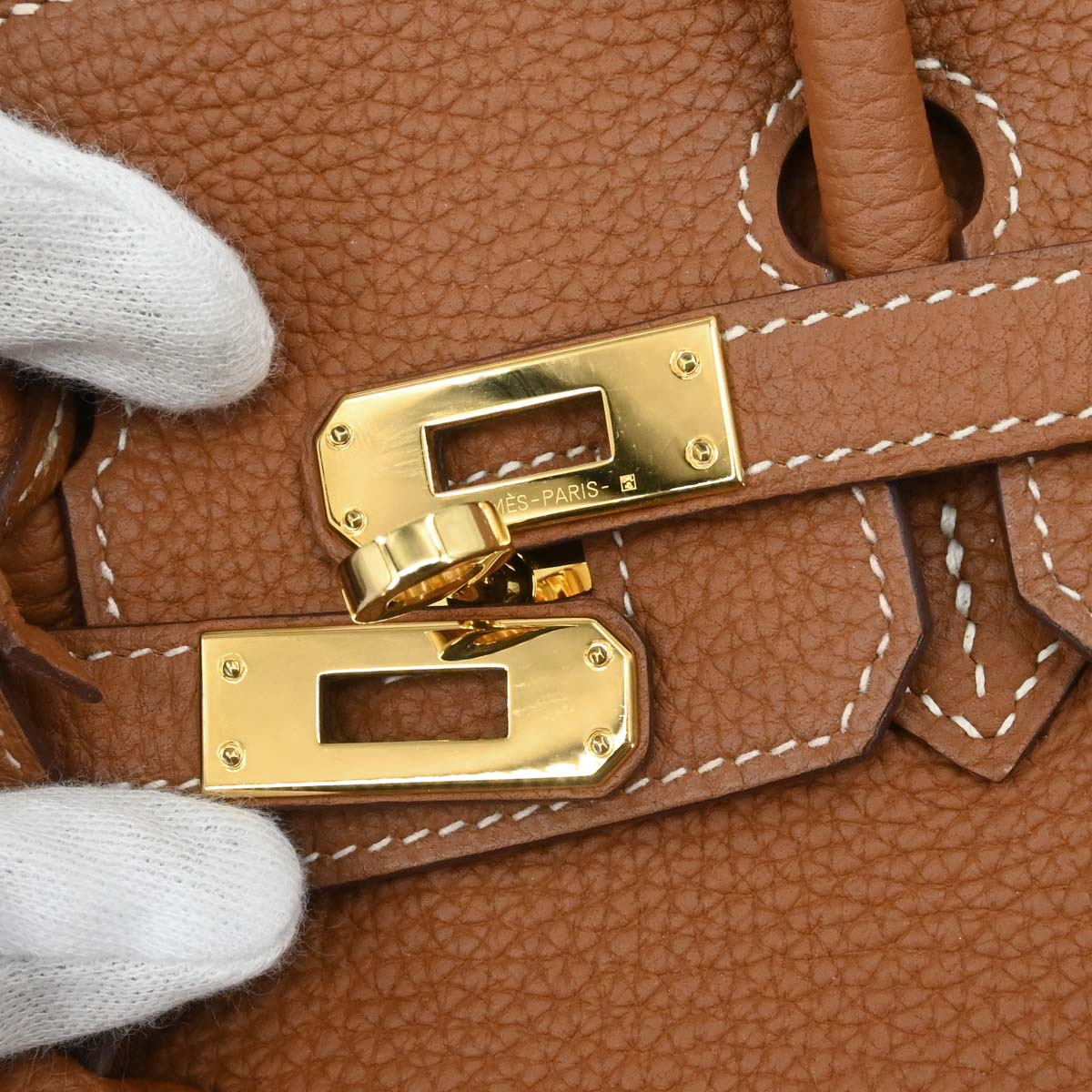 Hermes Gold Togo Birkin 25 Handbag