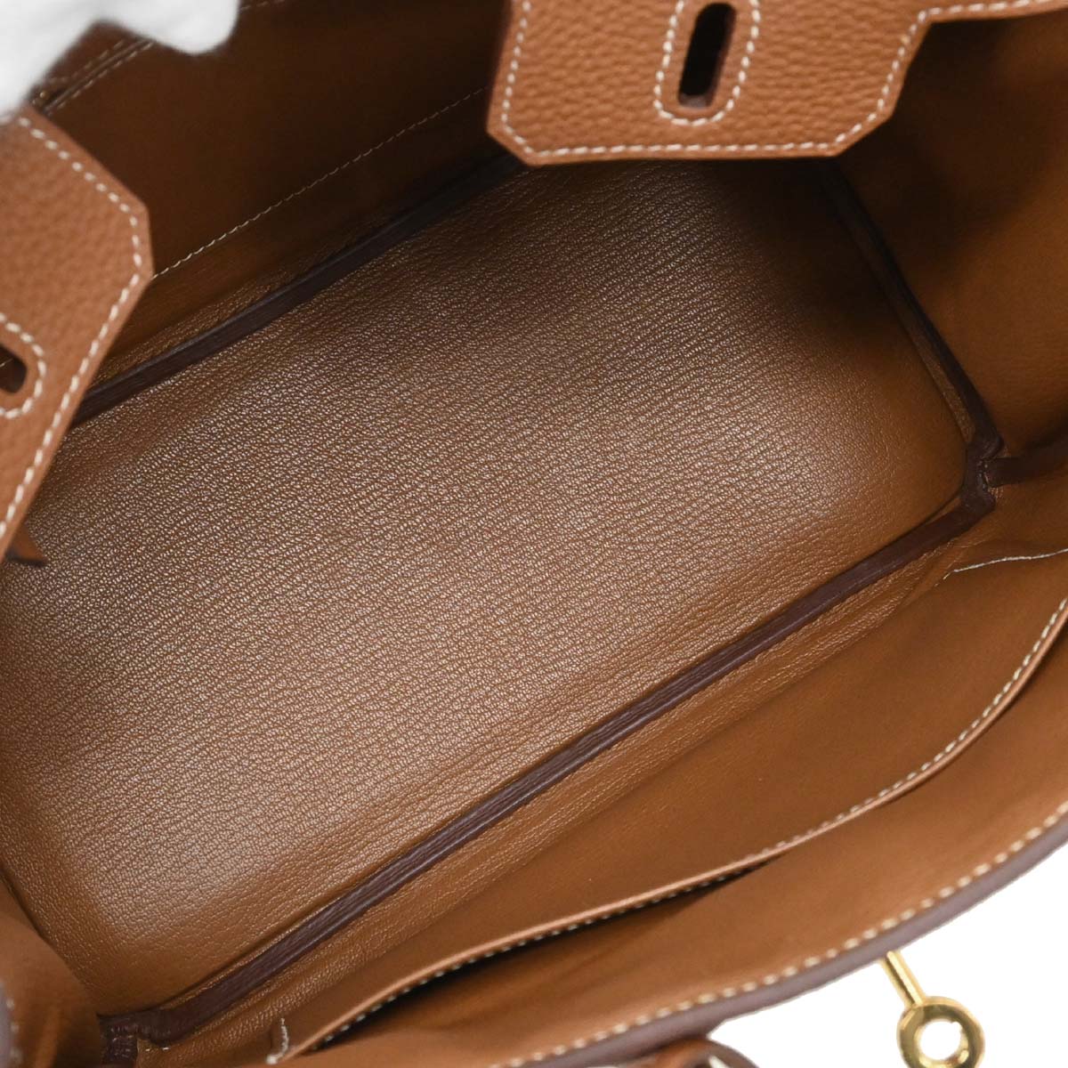 Hermes Gold Togo Birkin 25 Handbag