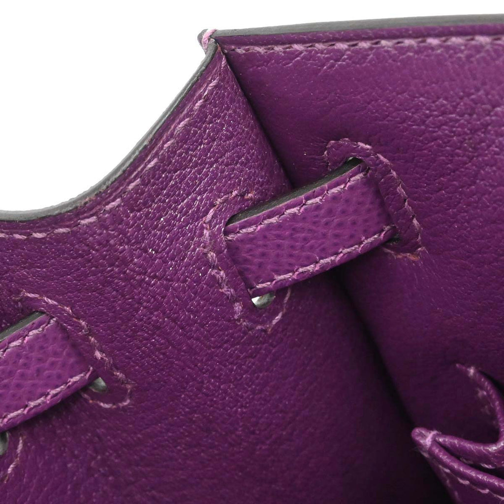 Hermes Anemone Epsom Kelly 25 Sellier 2way Shoulder Handbag
