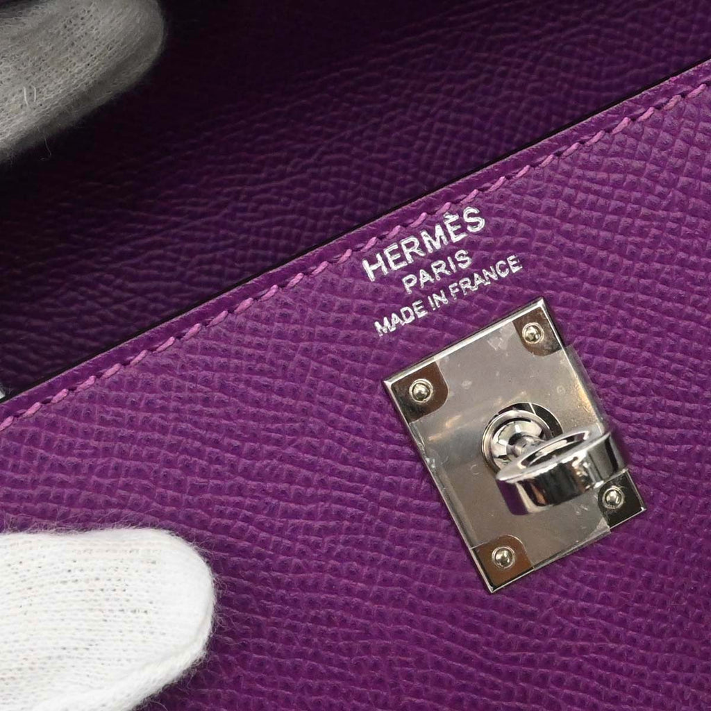 Hermes Anemone Epsom Kelly 25 Sellier 2way Shoulder Handbag