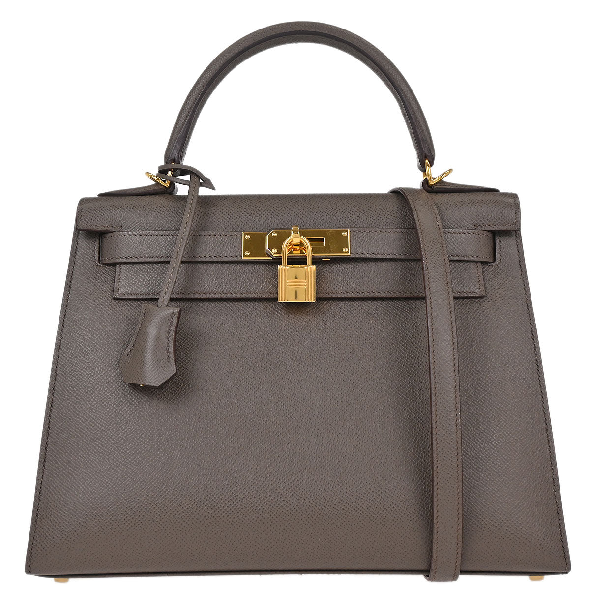 Hermes Etain Epsom Kelly 28 Sellier 2way Shoulder Handbag