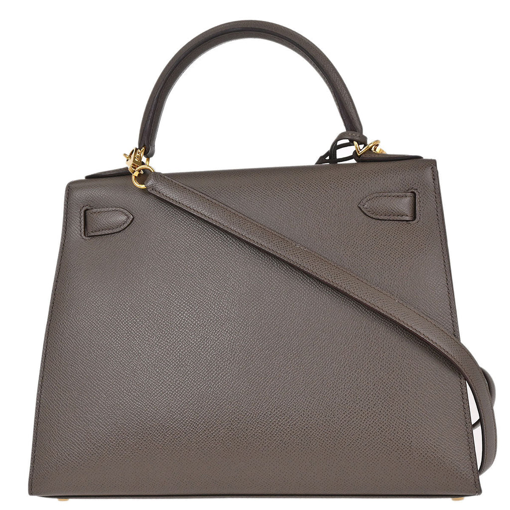 Hermes Etain Epsom Kelly 28 Sellier 2way Shoulder Handbag