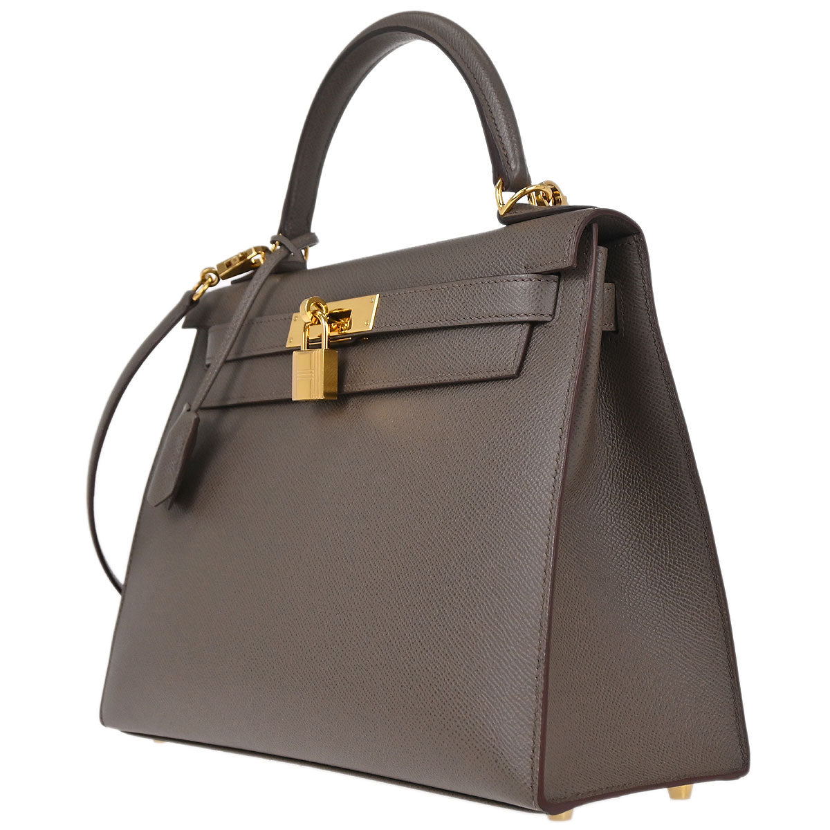 Hermes Etain Epsom Kelly 28 Sellier 2way Shoulder Handbag