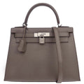 Hermes Etain Epsom Kelly 28 Sellier 2way Shoulder Handbag