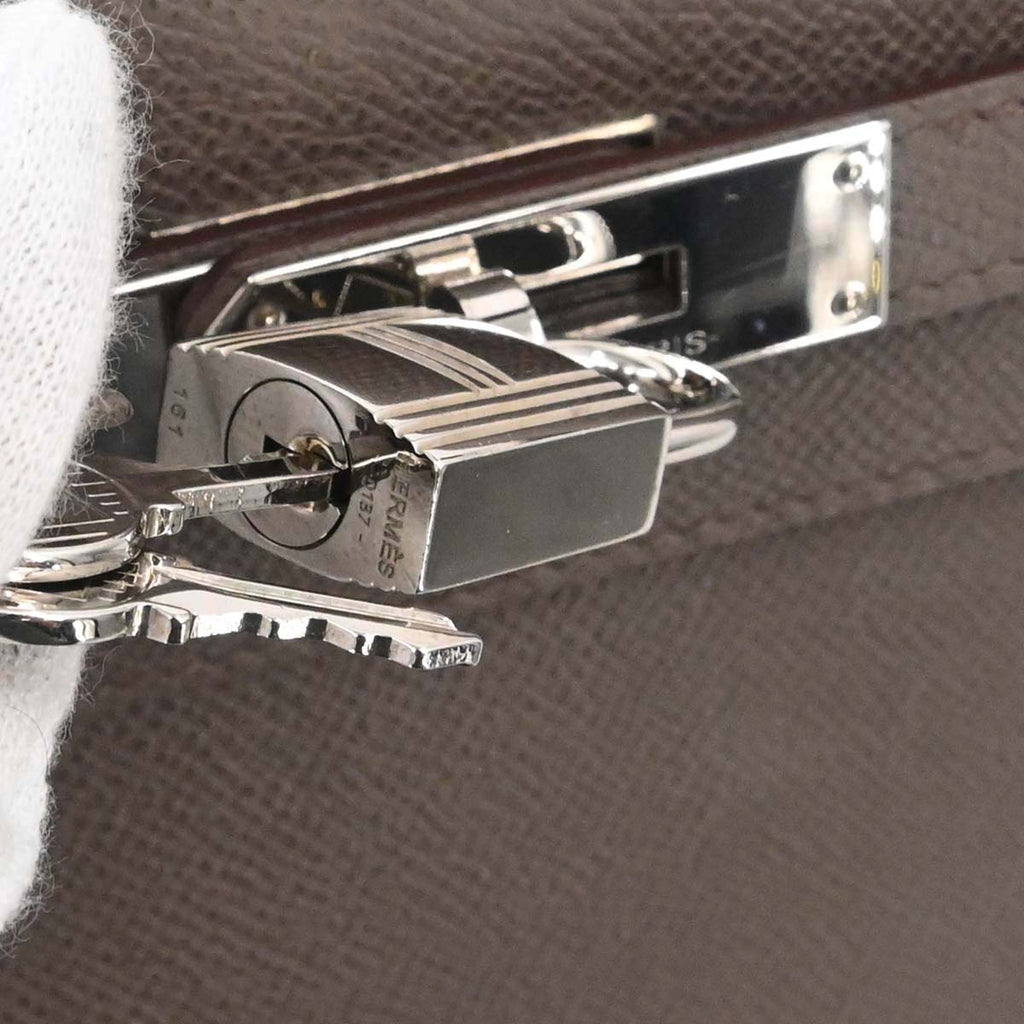 Hermes Etain Epsom Kelly 28 Sellier 2way Shoulder Handbag