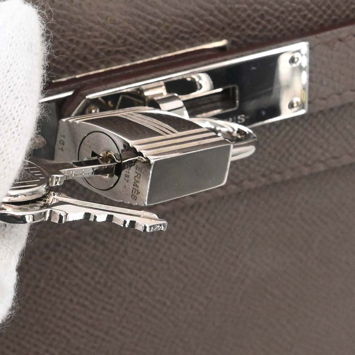 Hermes Etain Epsom Kelly 28 Sellier 2way Shoulder Handbag