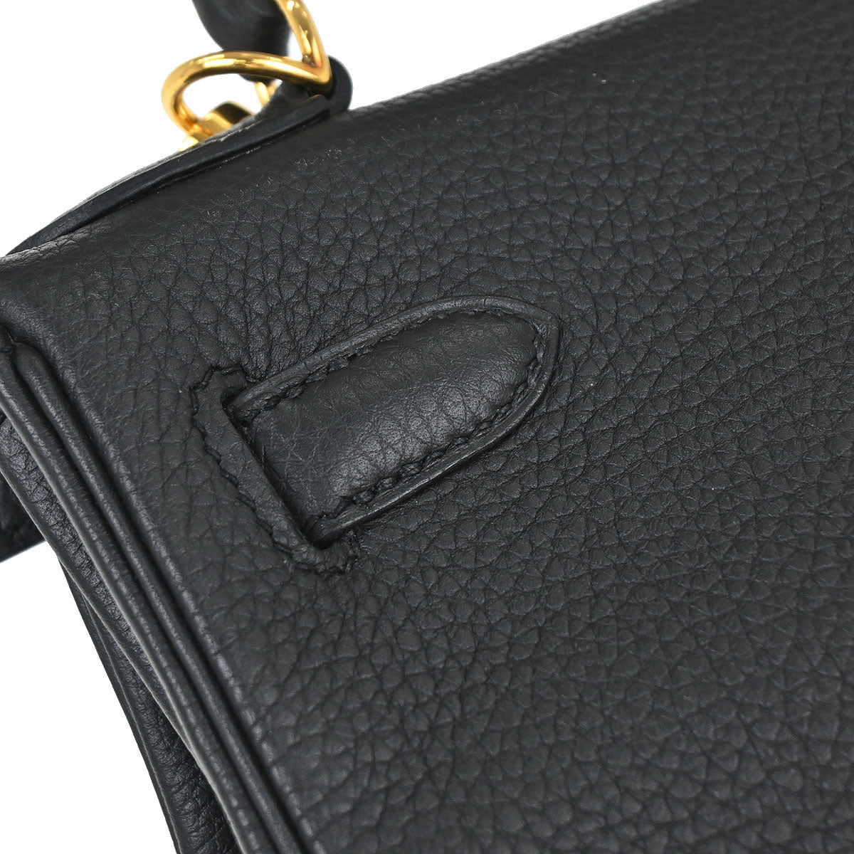 Hermes Black Togo Kelly 28 Retourne 2way Shoulder Handbag