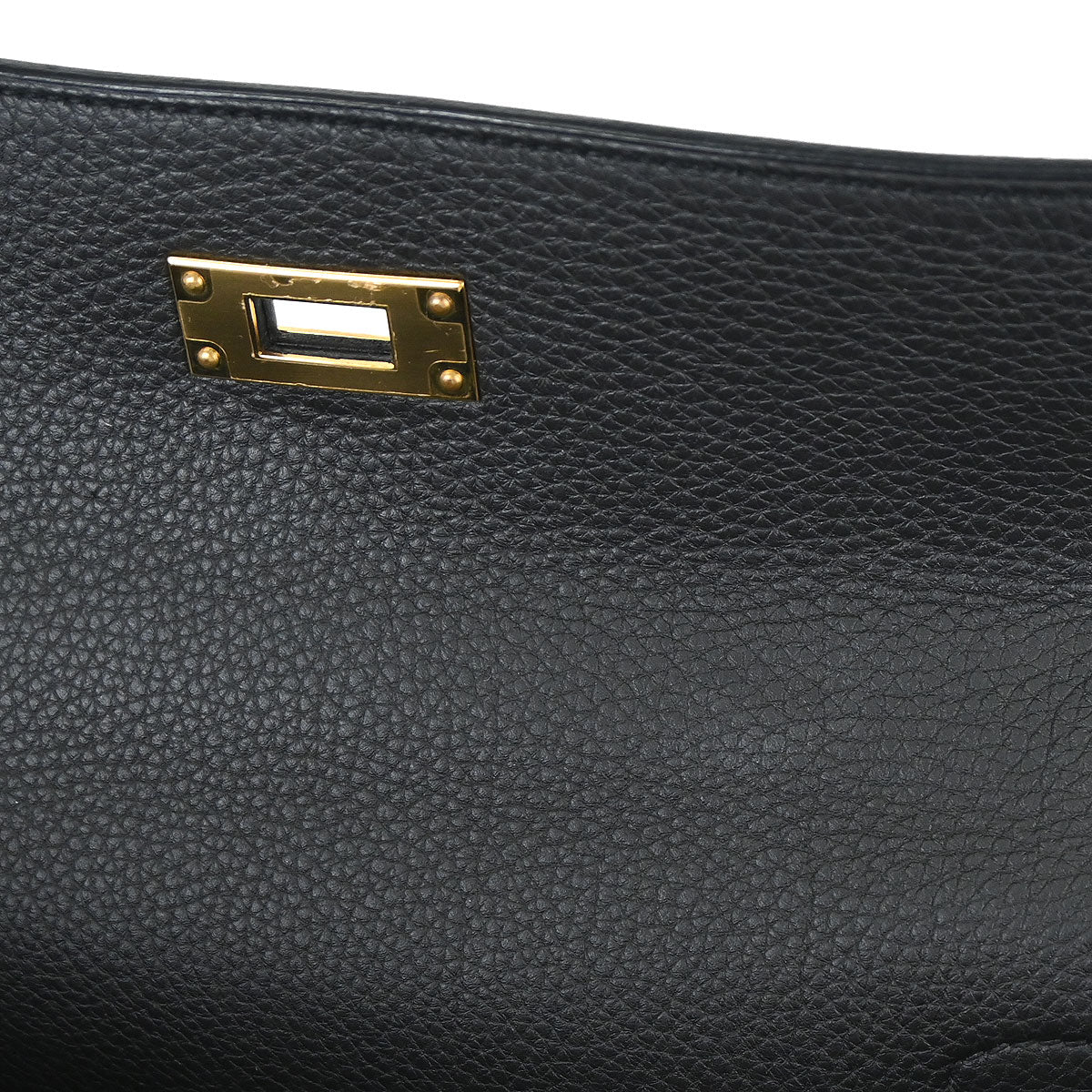 Hermes Black Togo Kelly 28 Retourne 2way Shoulder Handbag