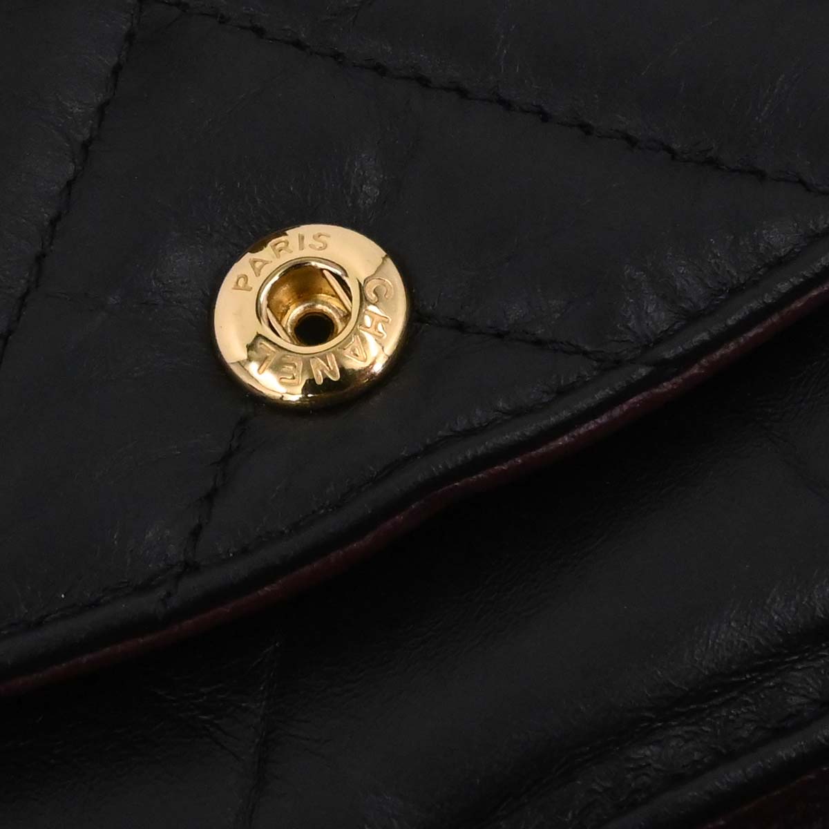 Chanel 2018-2019 Black Lambskin Chevron 2.55 Small Double Flap Shoulder Bag