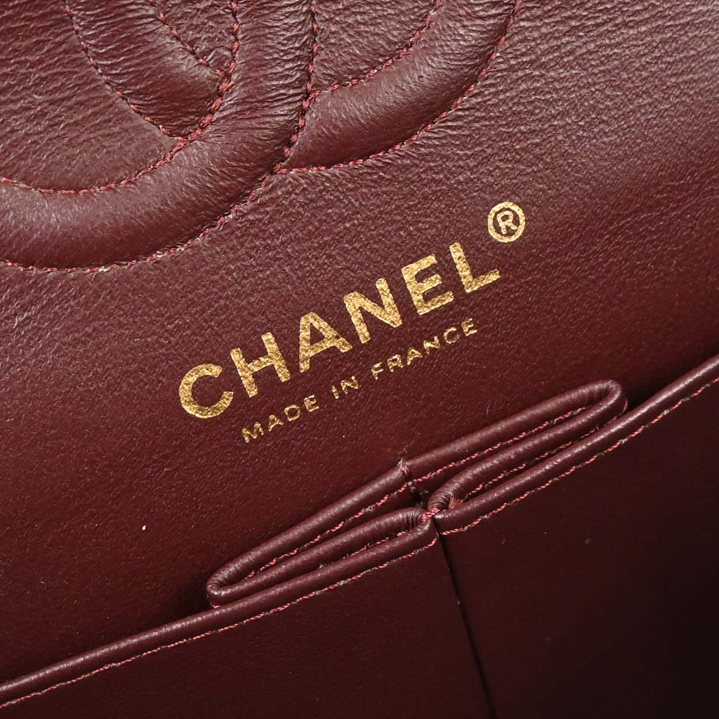 Chanel 2010-2011 Black Lambskin Small Classic Double Flap Shoulder Bag
