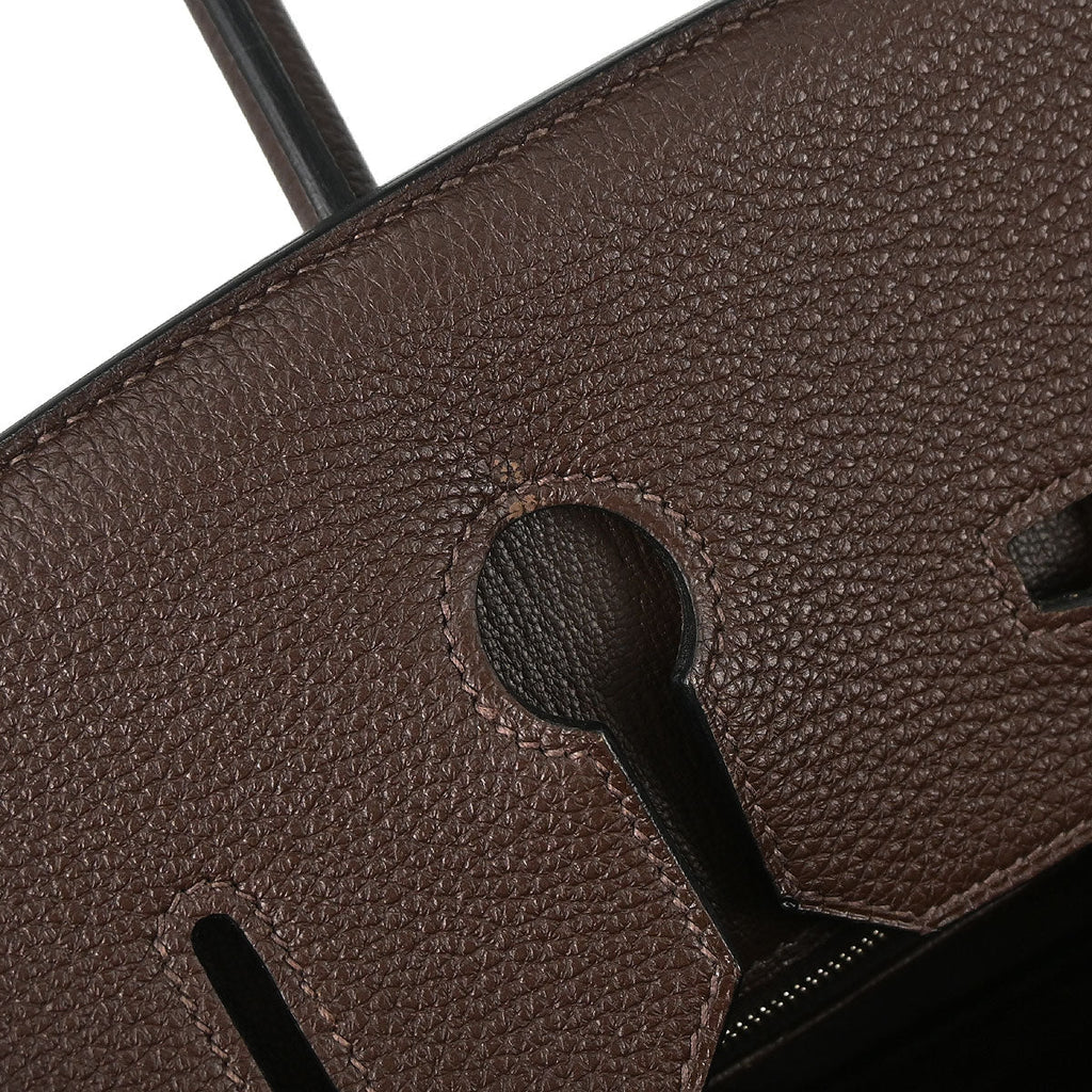 Hermes Chocolat Togo Birkin 35 Handbag