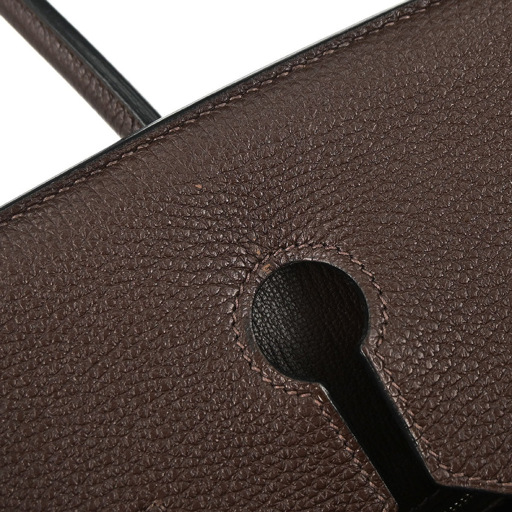 Hermes Chocolat Togo Birkin 35 Handbag
