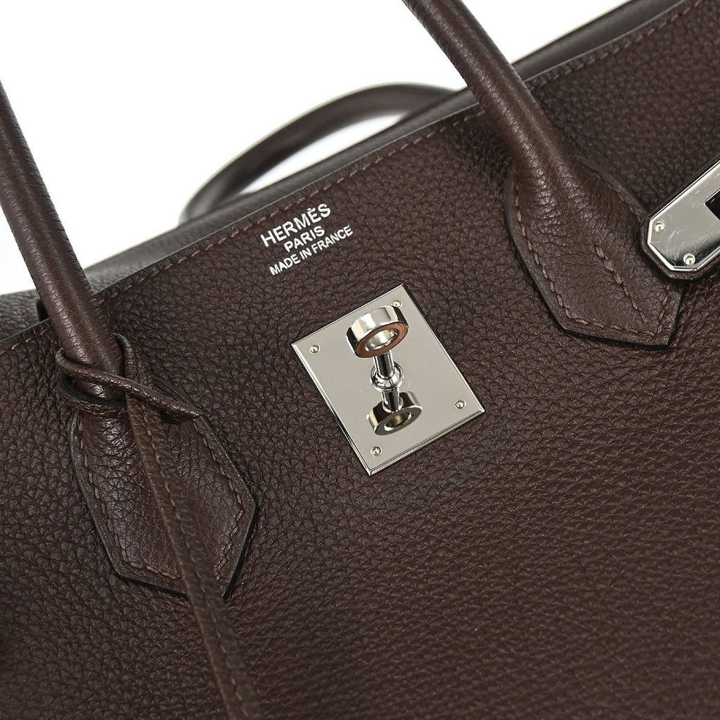 Hermes Chocolat Togo Birkin 35 Handbag