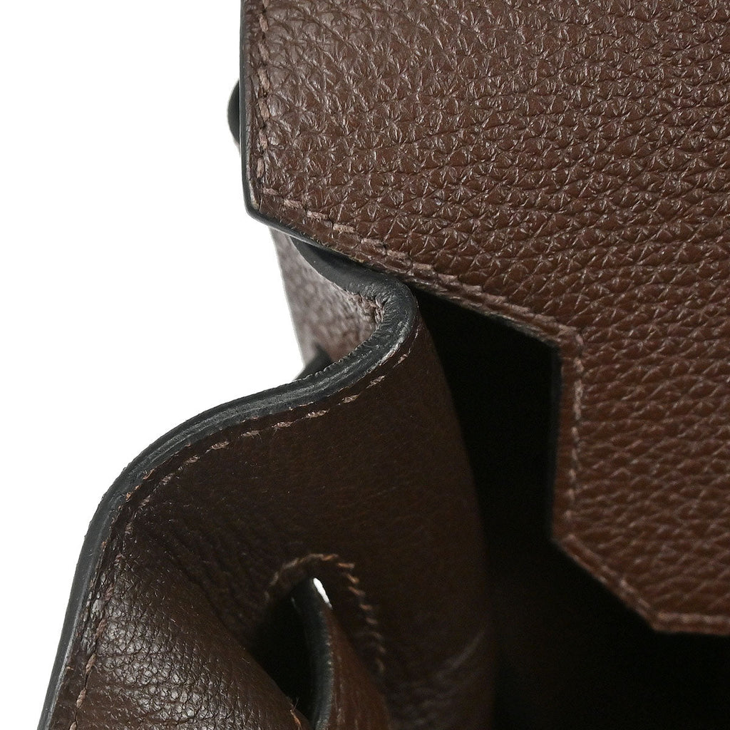 Hermes Chocolat Togo Birkin 35 Handbag