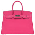 Hermes Rose tyrien Epsom Birkin 35 Handbag