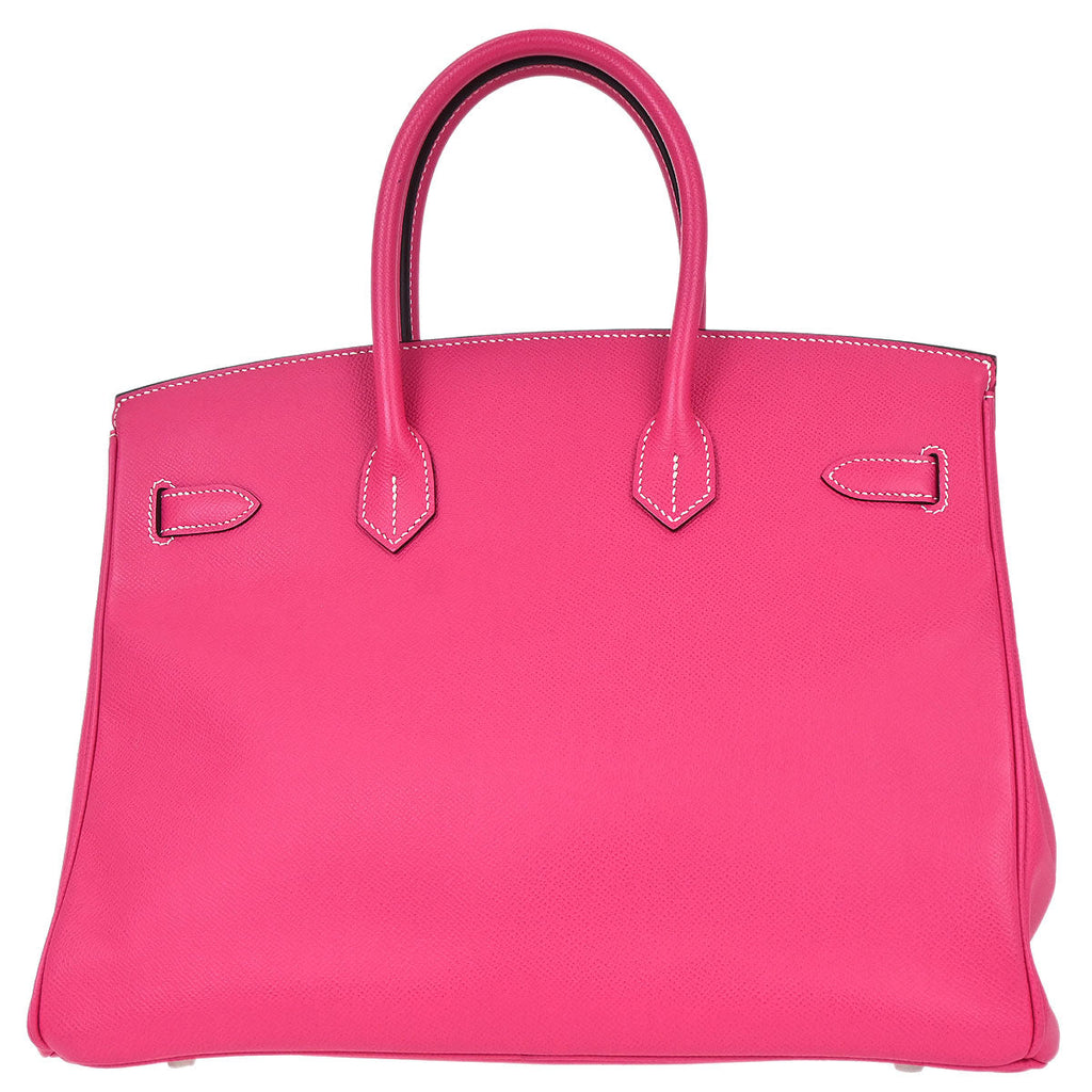 Hermes Rose tyrien Epsom Birkin 35 Handbag