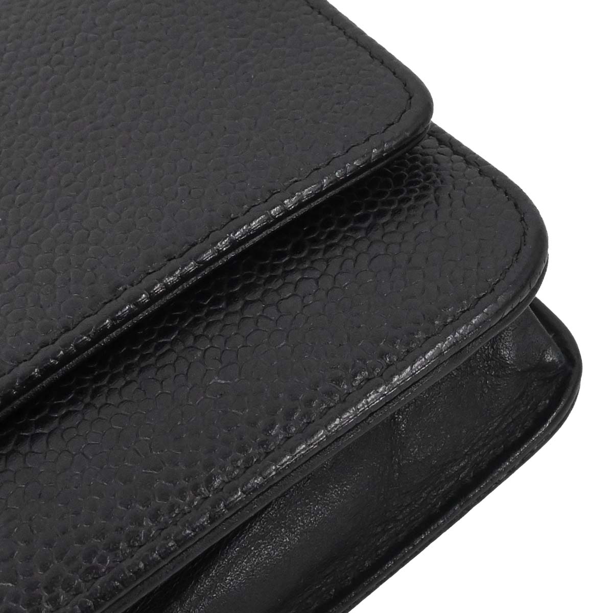 Chanel 2012-2013 Black Caviar Skin Timeless WOC Wallet on Chain Shoulder Bag