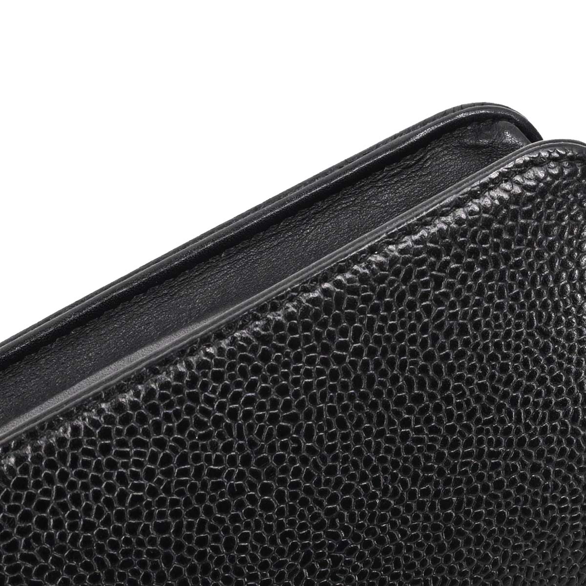 Chanel 2012-2013 Black Caviar Skin Timeless WOC Wallet on Chain Shoulder Bag