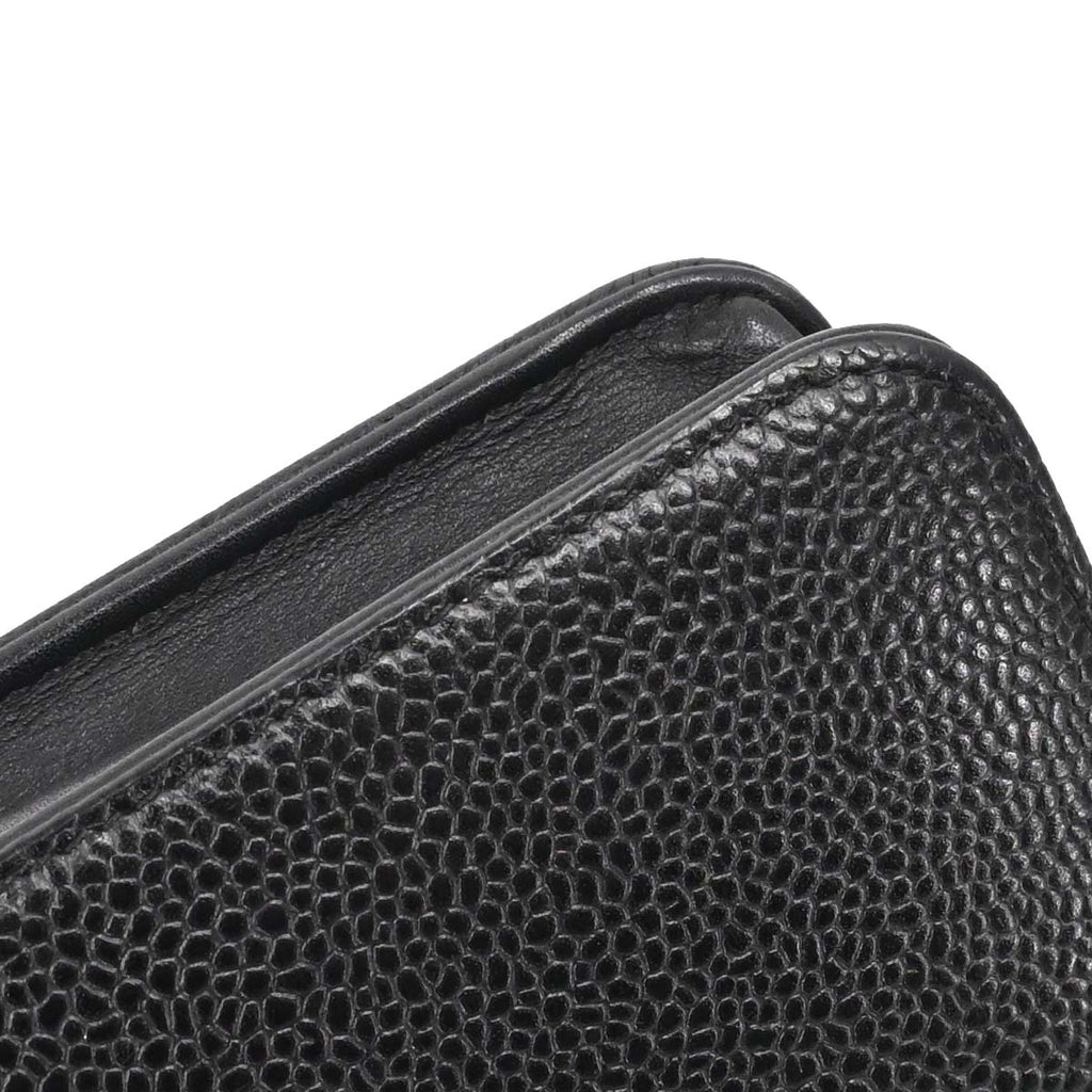 Chanel 2012-2013 Black Caviar Skin Timeless WOC Wallet on Chain Shoulder Bag