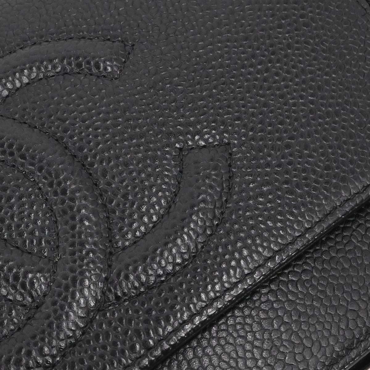 Chanel 2012-2013 Black Caviar Skin Timeless WOC Wallet on Chain Shoulder Bag