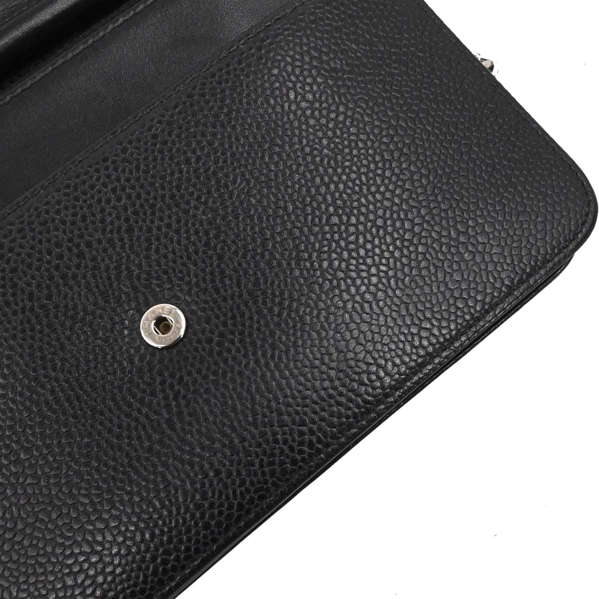 Chanel 2012-2013 Black Caviar Skin Timeless WOC Wallet on Chain Shoulder Bag