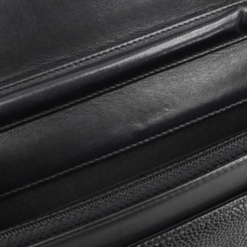 Chanel 2012-2013 Black Caviar Skin Timeless WOC Wallet on Chain Shoulder Bag