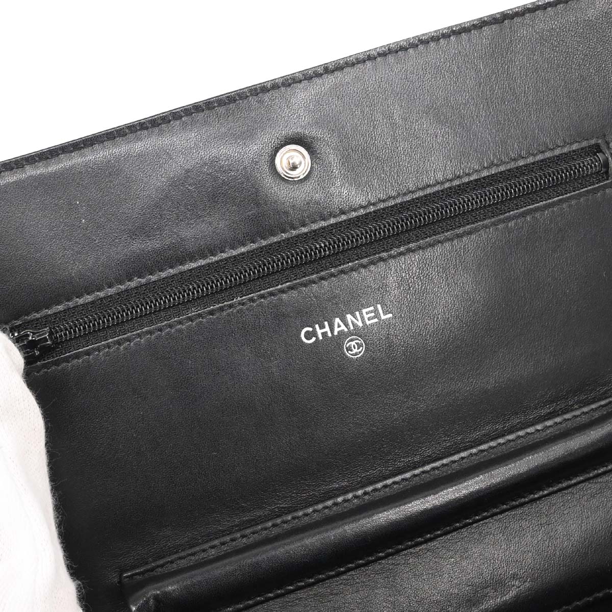 Chanel 2012-2013 Black Caviar Skin Timeless WOC Wallet on Chain Shoulder Bag