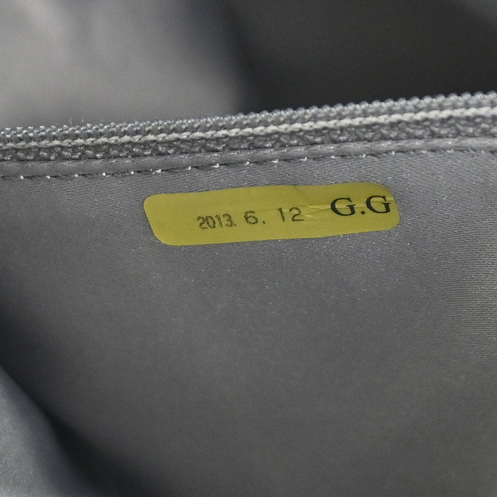 Chanel 2013-2014 Gray Caviar Skin Grand Shopping Tote GST Chain Handbag