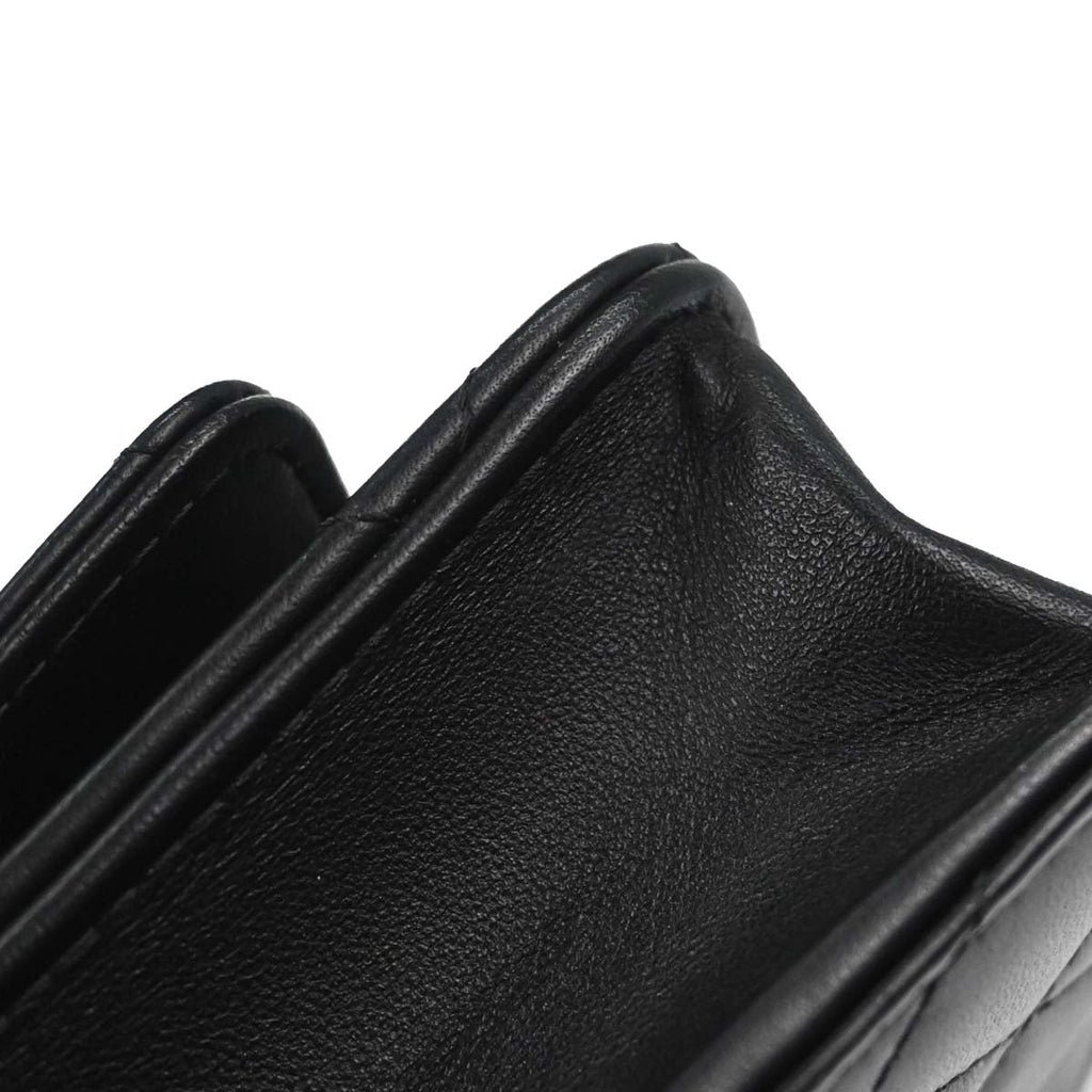 Chanel 2018 Black Lambskin Classic WOC Wallet on Chain Bag