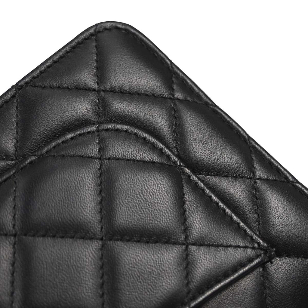 Chanel 2018 Black Lambskin Classic WOC Wallet on Chain Bag
