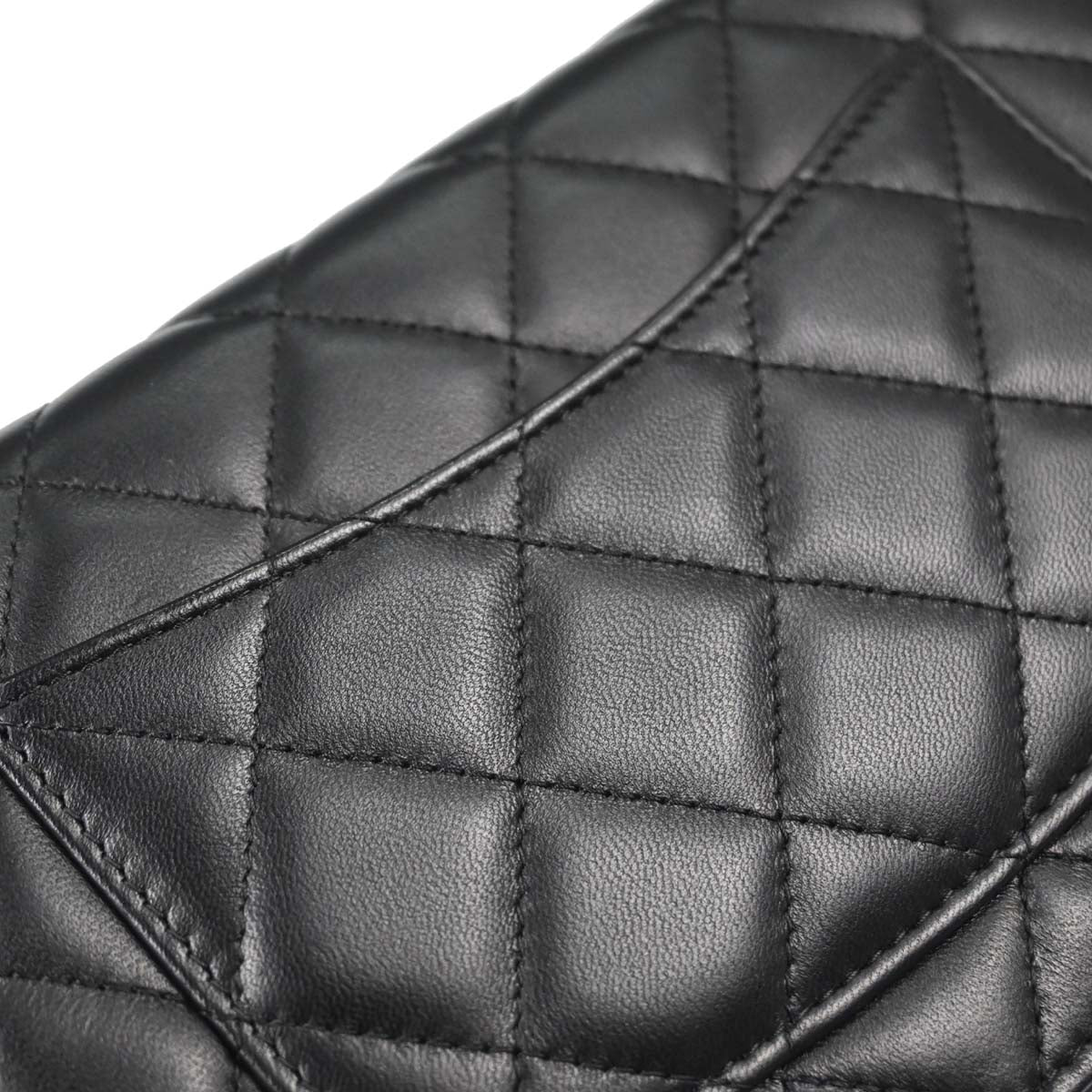 Chanel 2018 Black Lambskin Classic WOC Wallet on Chain Bag