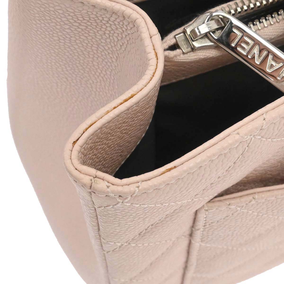 Chanel 2013-2014 Light Pink Caviar Skin Grand Shopping Tote GST Chain Handbag