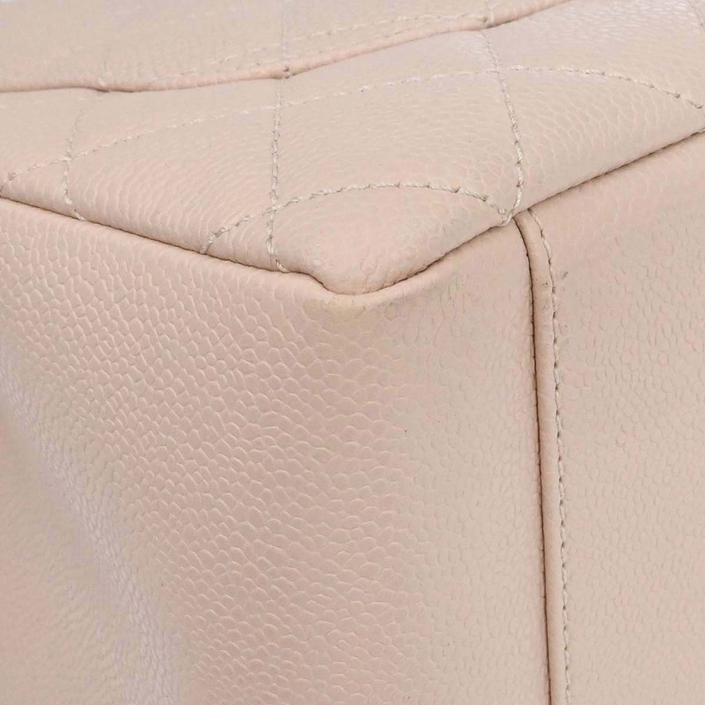 Chanel 2013-2014 Light Pink Caviar Skin Grand Shopping Tote GST Chain Handbag