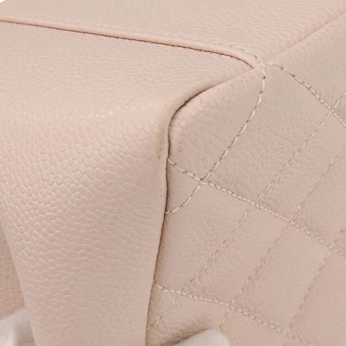Chanel 2013-2014 Light Pink Caviar Skin Grand Shopping Tote GST Chain Handbag
