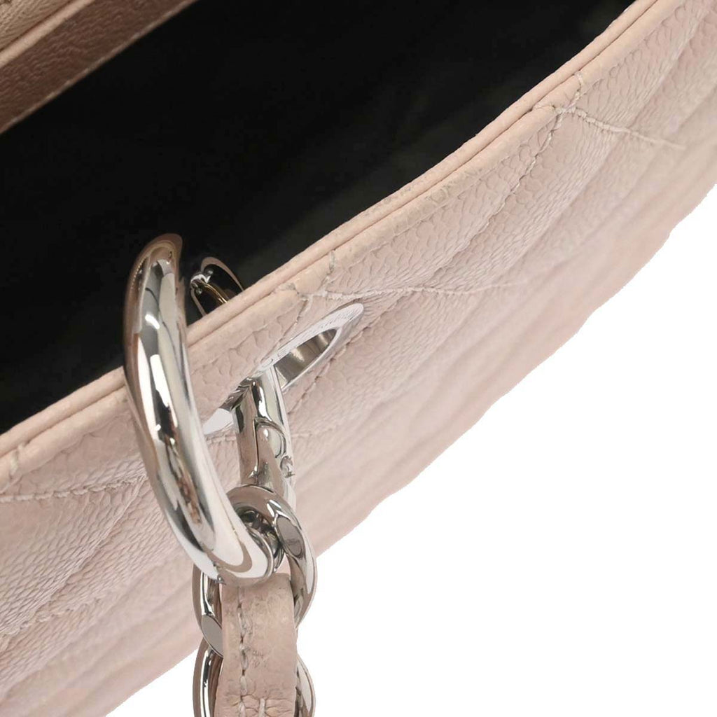 Chanel 2013-2014 Light Pink Caviar Skin Grand Shopping Tote GST Chain Handbag
