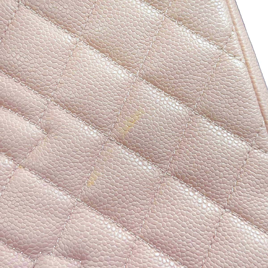 Chanel 2013-2014 Light Pink Caviar Skin Grand Shopping Tote GST Chain Handbag