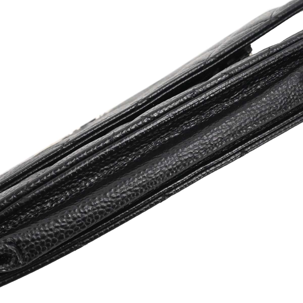 Chanel 2018 Black Caviar Skin Classic WOC Wallet on Chain Bag